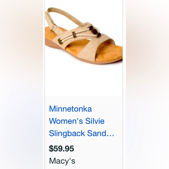 Minnetonka Women's Silvie Slingback Sandals |Size 8W - Picture 8 of 12
